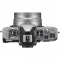 Nikon Z fc Mirrorless Camera with Z DX 16-50mm f/3.5-6.3 VR Lens Silver with FTZ II mount adapter - view 3