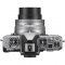 Nikon Z fc Mirrorless Camera with Z DX 16-50mm f/3.5-6.3 VR Lens Silver with FTZ II mount adapter - view 4
